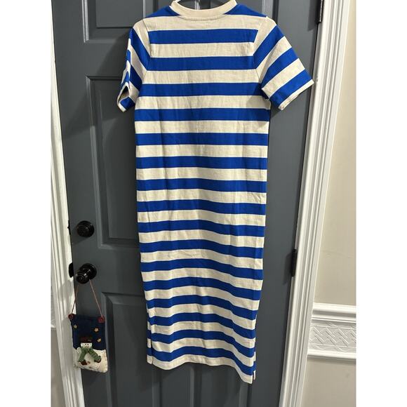 NWT Sezane Paris Emy Striped White Blue Cotton Dress Size XS - Picture 12 of 15